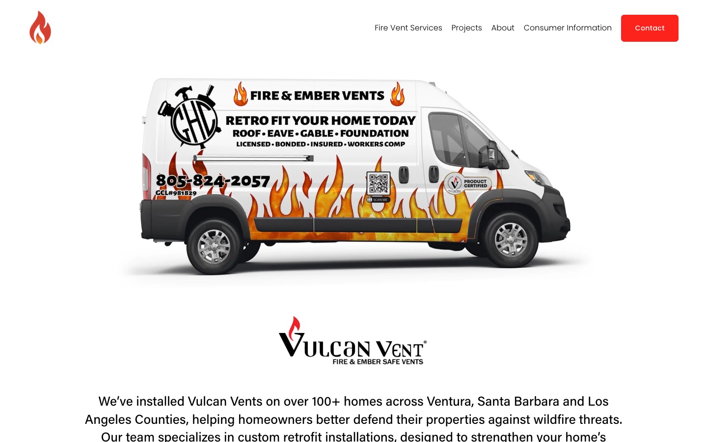 The current homepage